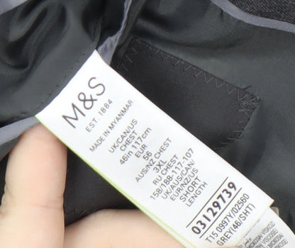 Mens UK Size 46 Marks and Spencer  Grey Suit Jacket
