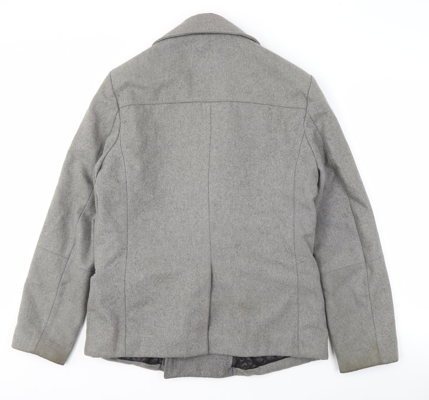 Mens UK Size 38 in H&M Grey Pea Coat