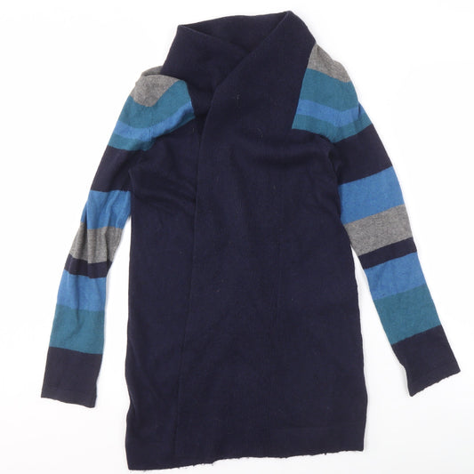 Womens UK Size 8 John Lewis Blue Cardigan Jumper