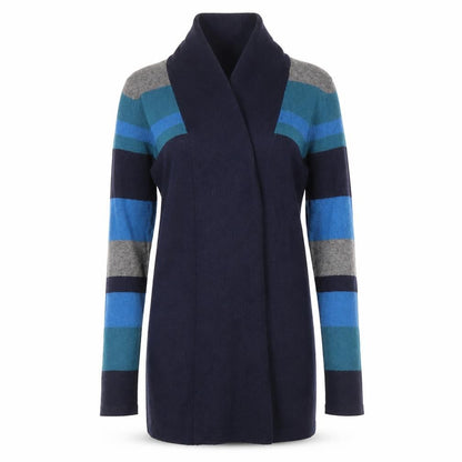 Womens UK Size 8 John Lewis Blue Cardigan Jumper
