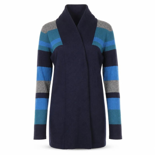 Womens UK Size 8 John Lewis Blue Cardigan Jumper