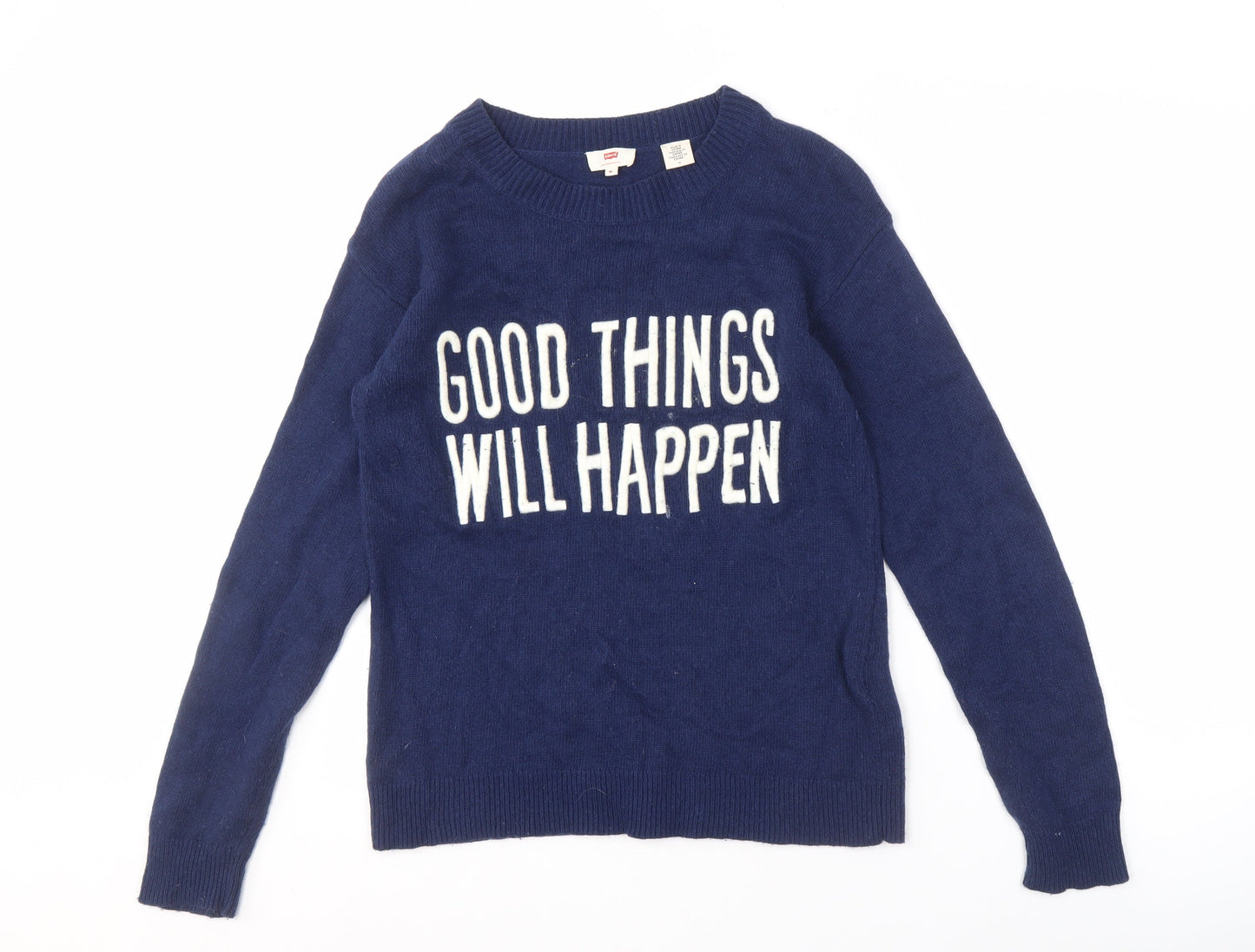 Levi's Women's Blue Pullover Jumper - Size M