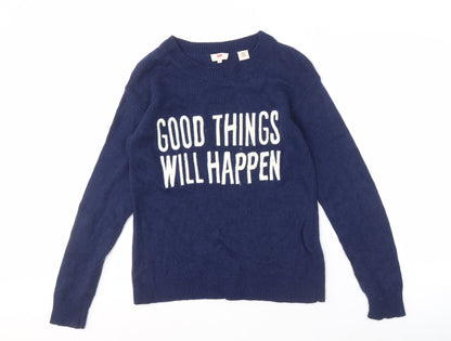 Levi's Women's Blue Pullover Jumper - Size M