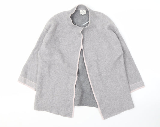 benedetta.b Women's Grey Cardigan XL 3/4 Sleeve