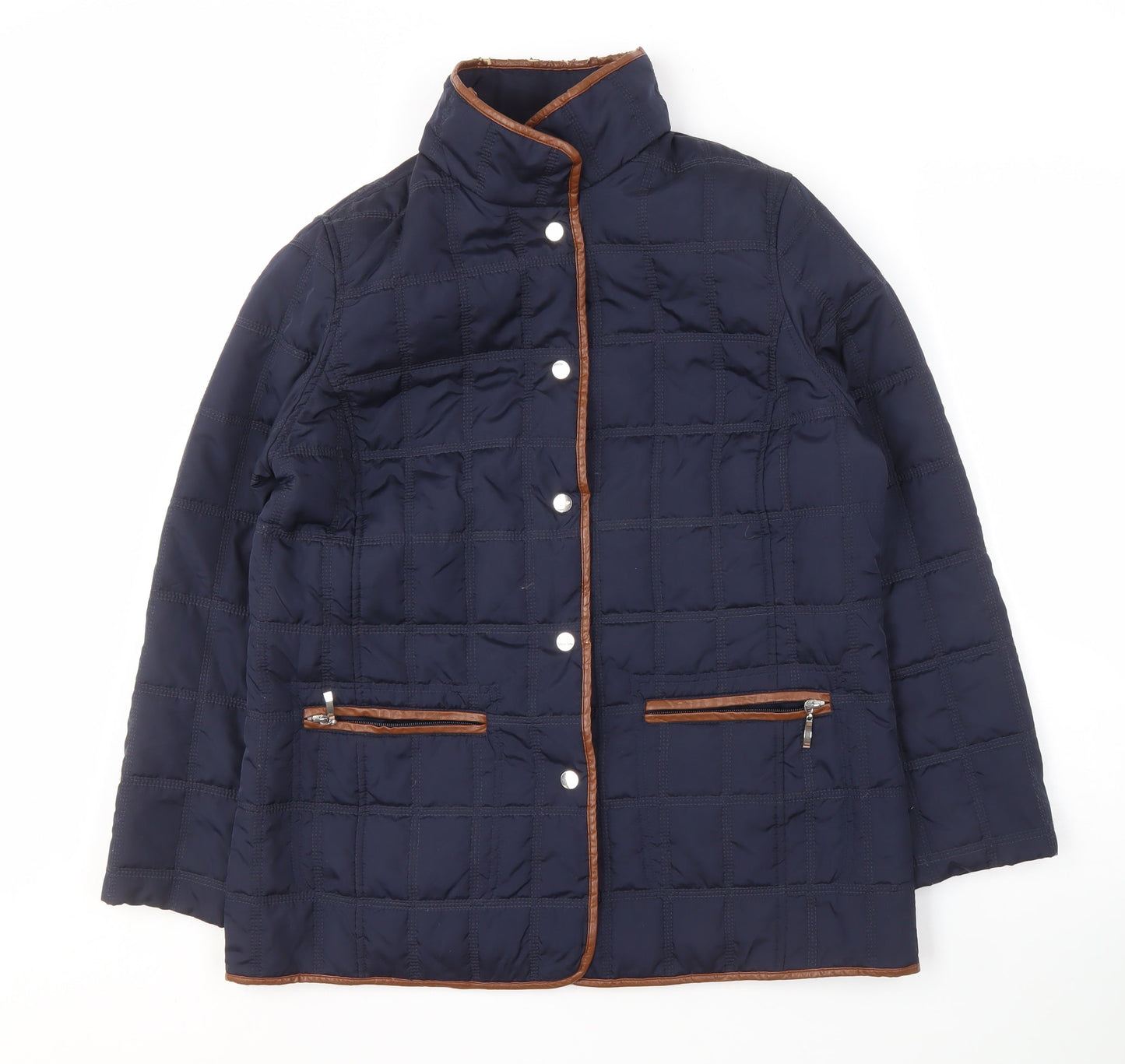 Womens UK Size 14 Alexara Blue Quilted Coat