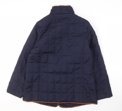 Womens UK Size 14 Alexara Blue Quilted Coat