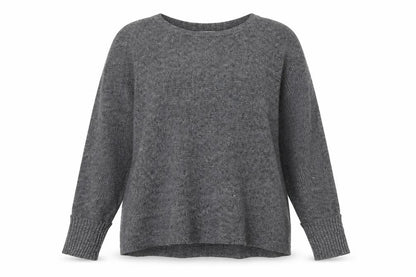 Pull & Bear Women's Grey Knit Pullover Jumper M