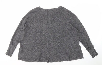 Pull & Bear Women's Grey Knit Pullover Jumper M