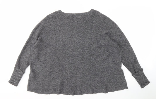 Pull & Bear Women's Grey Knit Pullover Jumper M