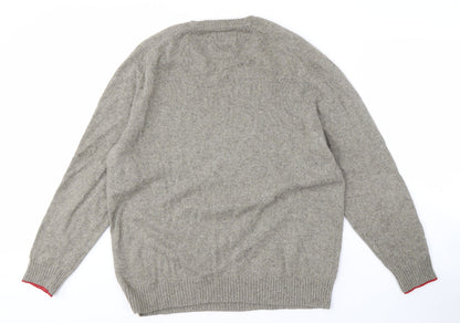 American Eagle Men's Grey XL Pullover Jumper