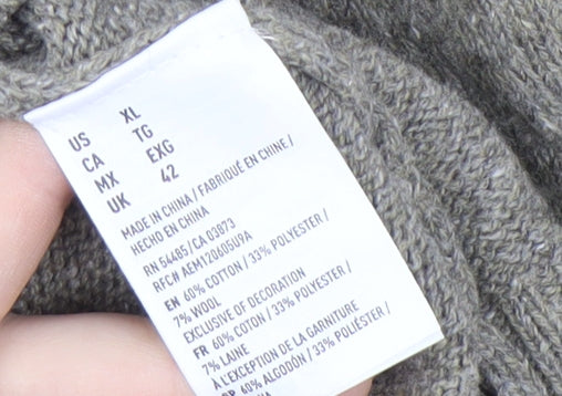 American Eagle Men's Grey XL Pullover Jumper