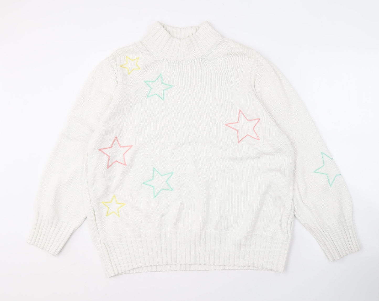 Womens UK Size XL NEXT White Pullover Jumper