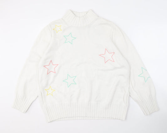 Womens UK Size XL NEXT White Pullover Jumper
