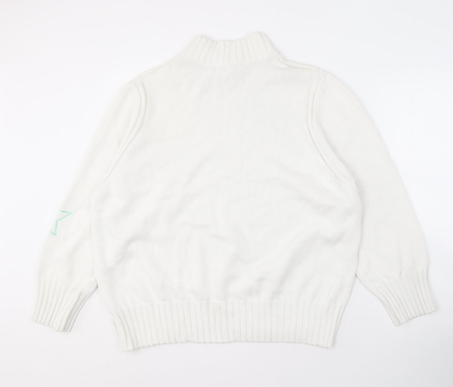 Womens UK Size XL NEXT White Pullover Jumper