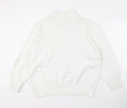 Womens UK Size XL NEXT White Pullover Jumper