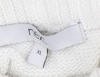 Womens UK Size XL NEXT White Pullover Jumper