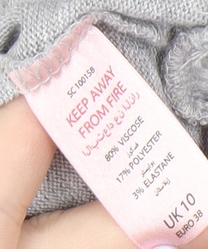 Boux Avenue Women Grey Hoodie Size M Pullover Style
