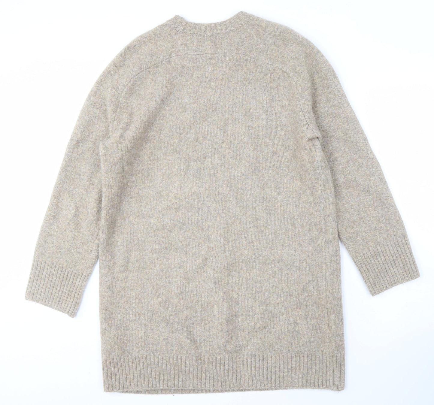 Abercrombie & Fitch Women's Beige Crew Neck Jumper M