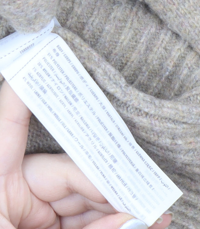 Abercrombie & Fitch Women's Beige Crew Neck Jumper M