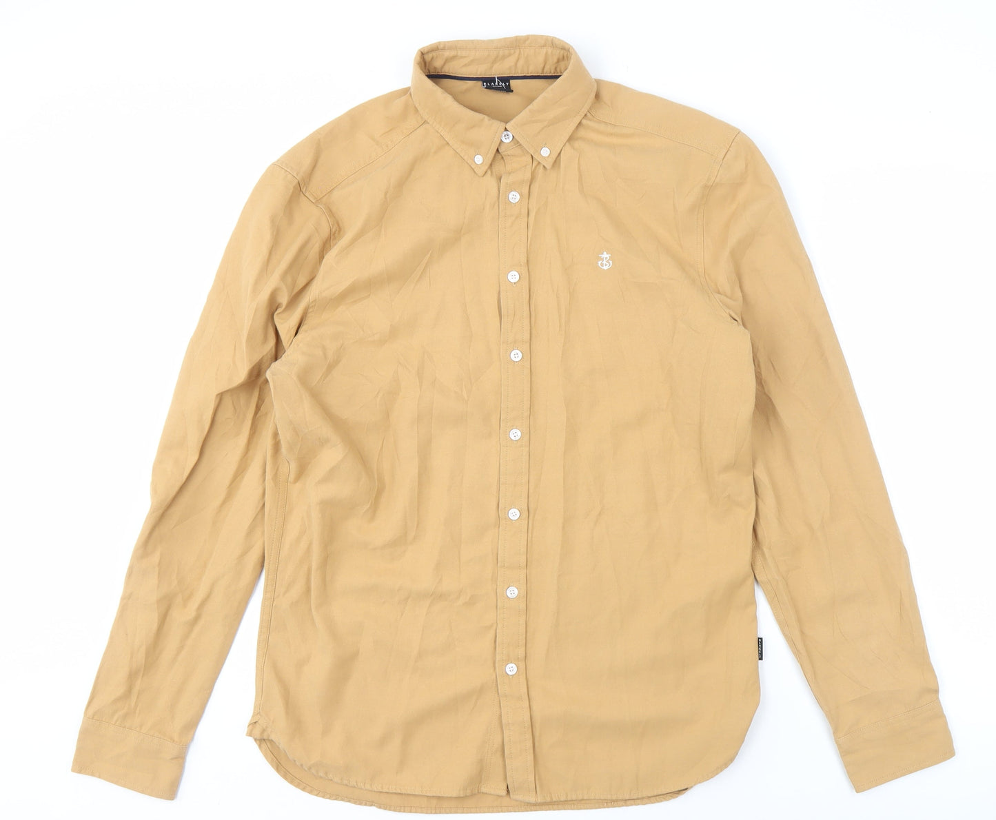 Blakely Men's Beige Long Sleeve Button-Up Shirt L