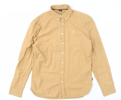 Blakely Men's Beige Long Sleeve Button-Up Shirt L