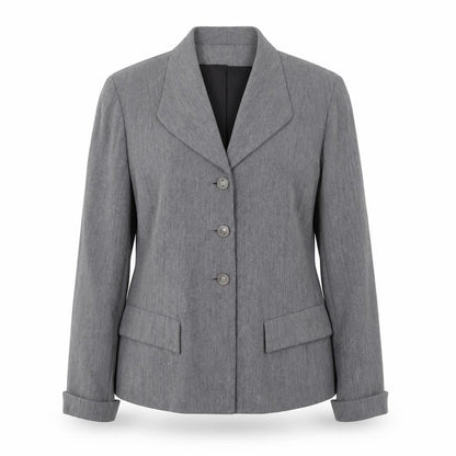 Wallis Women’s Grey Blazer, Size 14, Elegant Four-Button