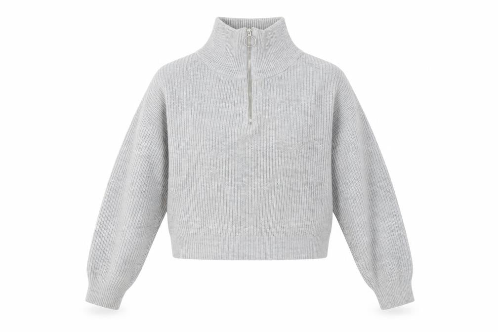 Womens UK Size M Urban Outfitters Grey Full Zip Jumper