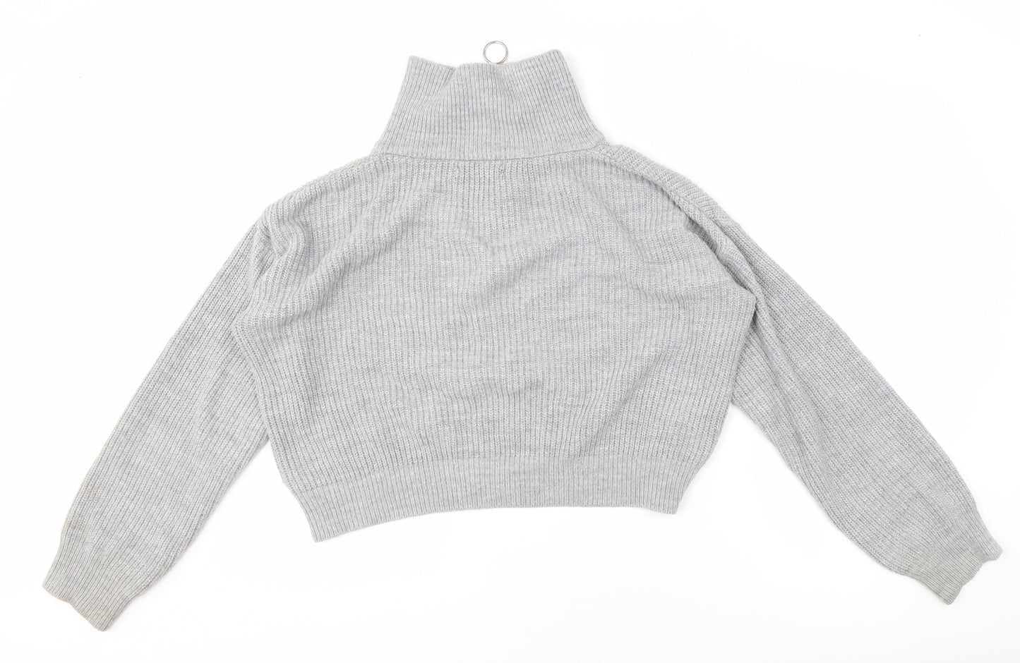 Womens UK Size M Urban Outfitters Grey Full Zip Jumper