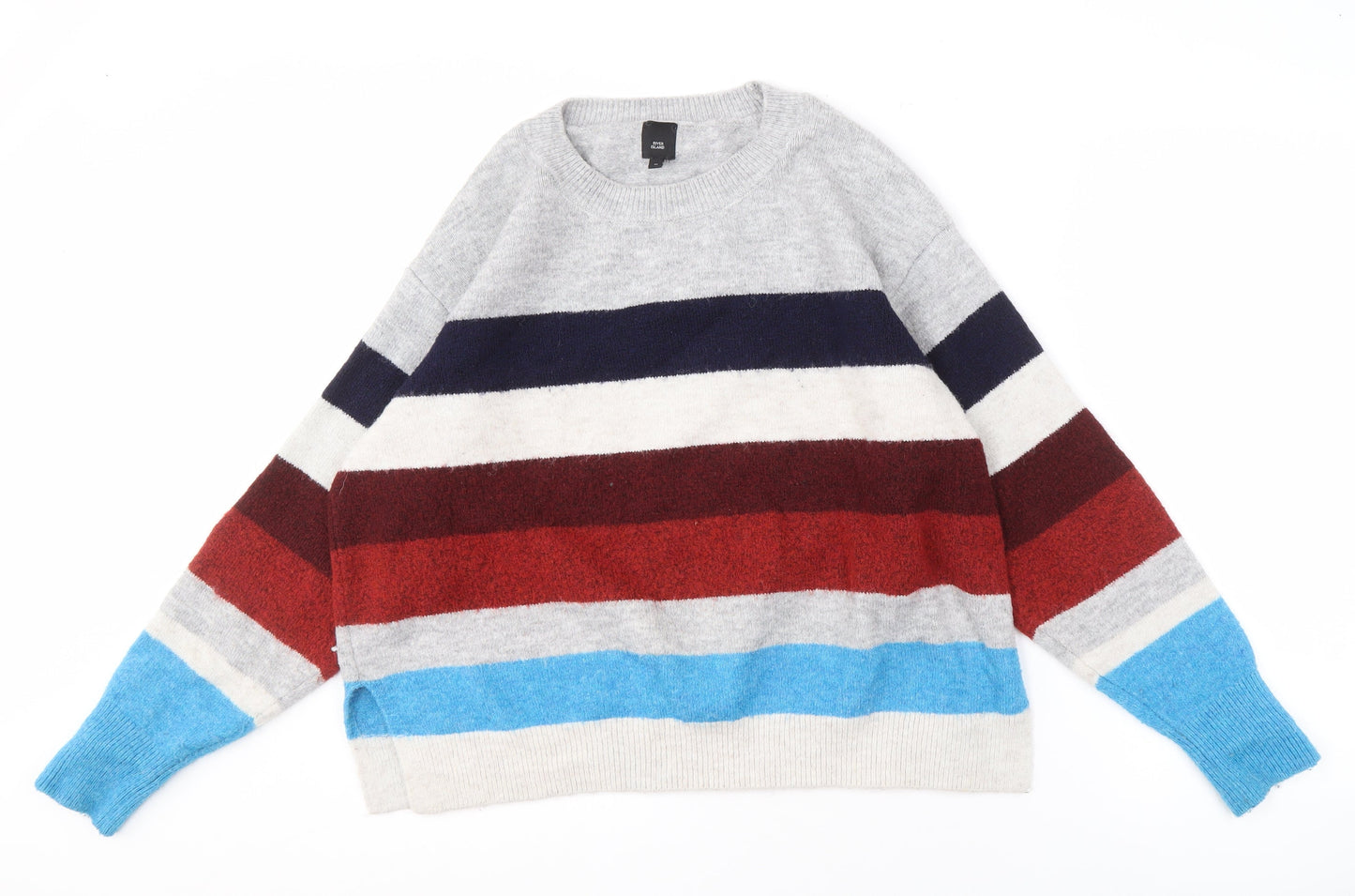 River Island Men's Multicoloured M Striped Pullover Jumper