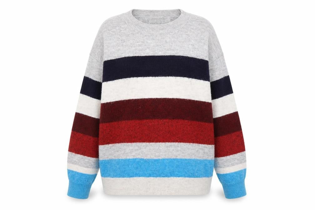 Mens UK Size M River Island Multicoloured Pullover Jumper