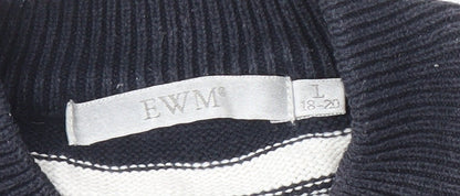 EWM Women's Striped Pullover Jumper Size 18-20