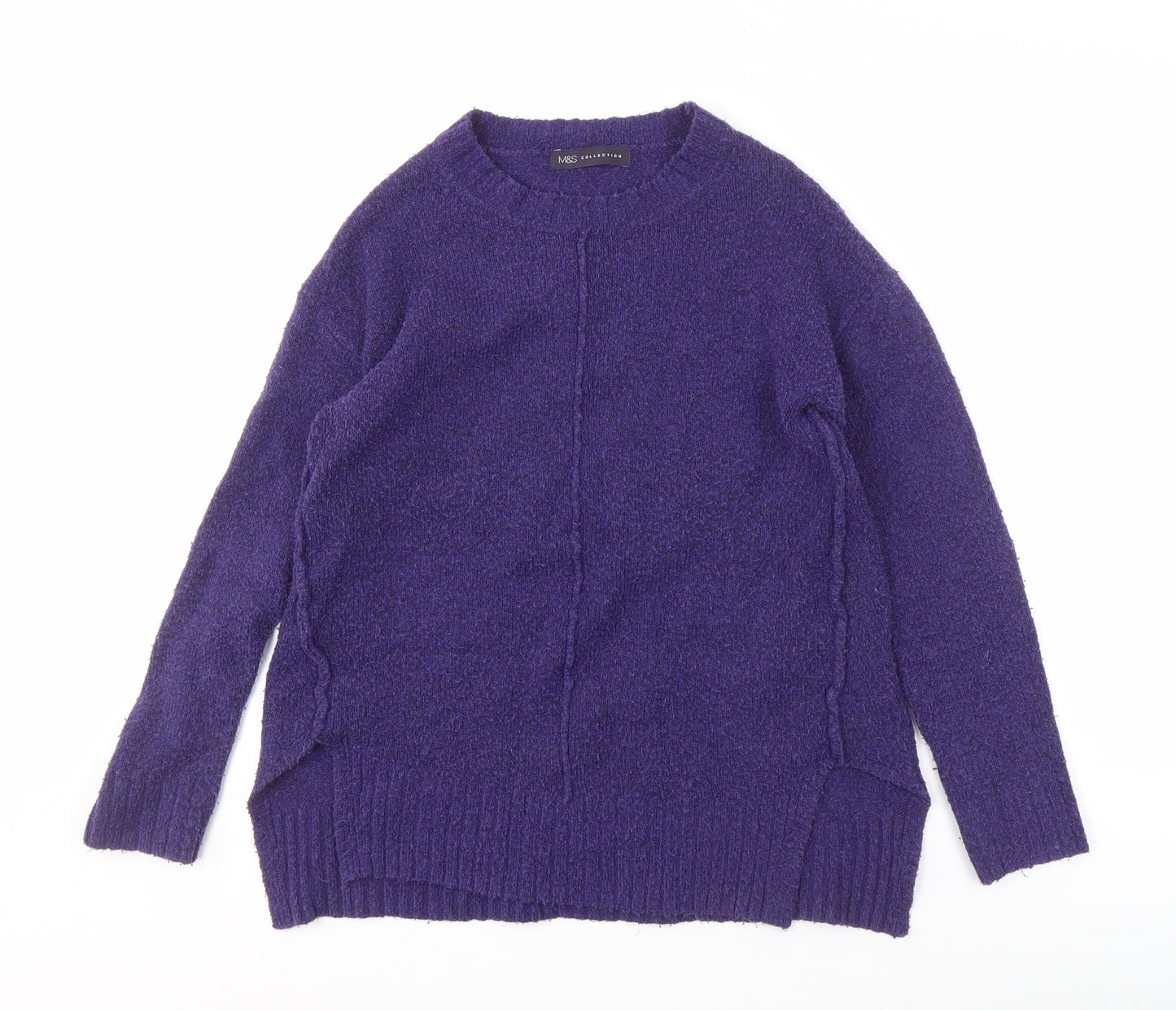 Womens UK Size S Marks and Spencer Purple Pullover Jumper