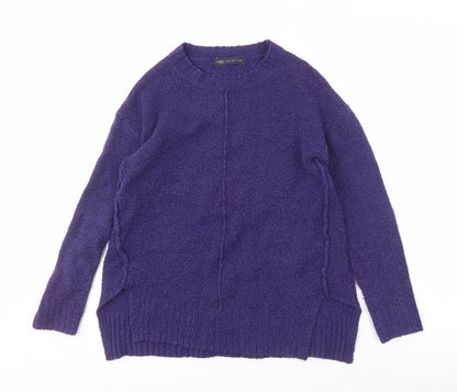 Womens UK Size S Marks and Spencer Purple Pullover Jumper
