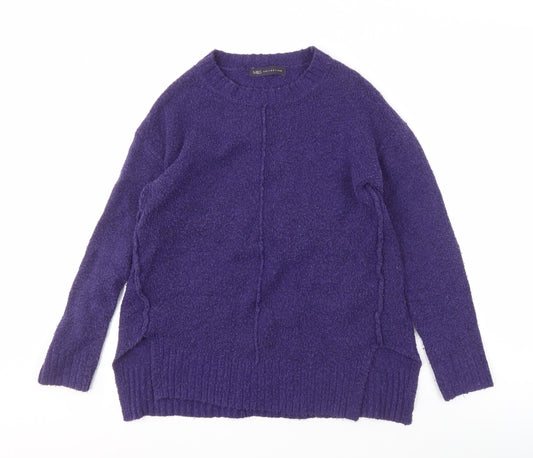 Womens UK Size S Marks and Spencer Purple Pullover Jumper