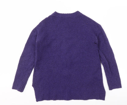 Womens UK Size S Marks and Spencer Purple Pullover Jumper