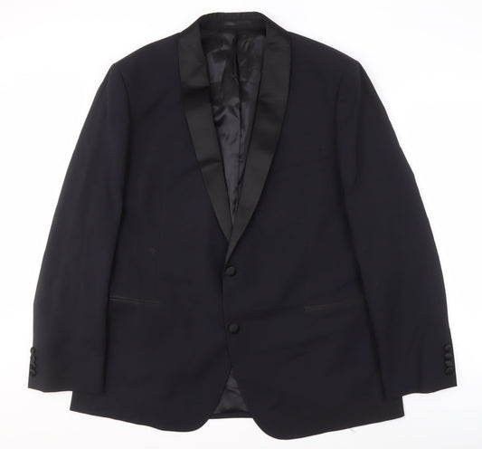 Mens UK Size 48 Moss 1851 Regular Black Suit Jacket