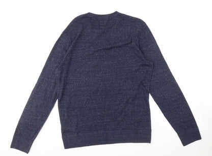 Gap Men's Blue Knit Pullover Jumper Size M