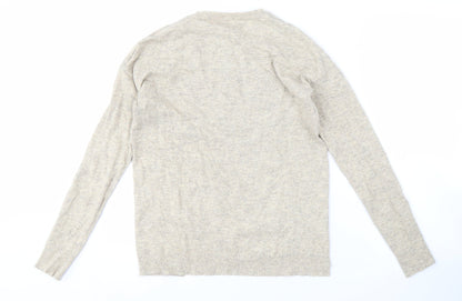 Cath Kidston Women's Beige XS Graphic Print Jumper