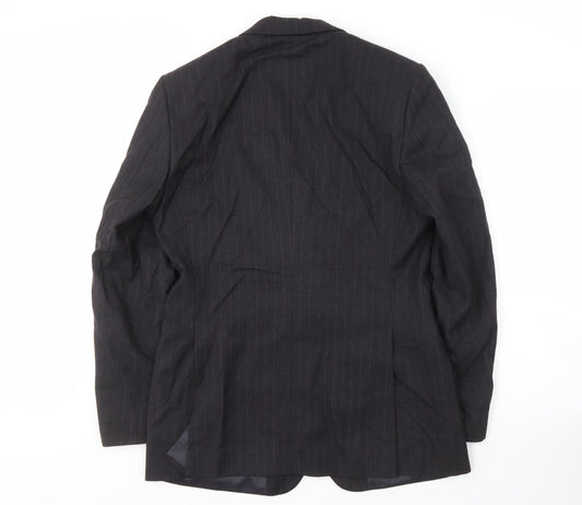Mens UK Size 38 Topman Regular Grey Suit Jacket