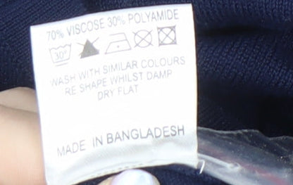 Arista Women's Blue Plus Size Cardigan with Pockets