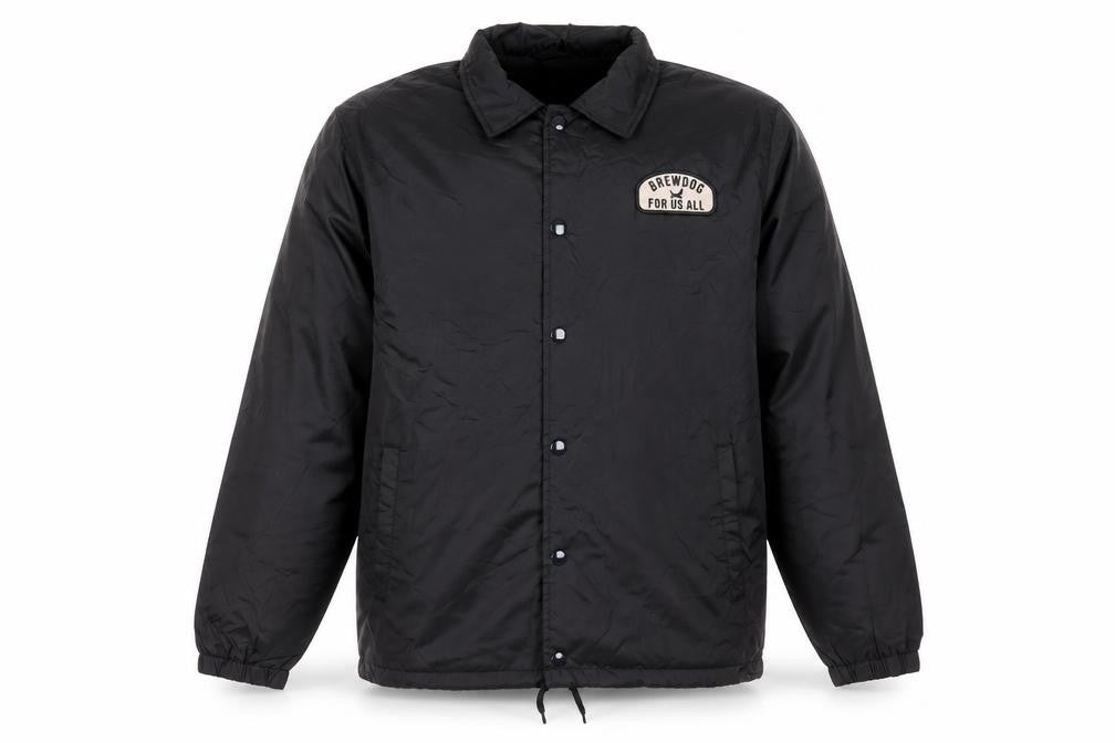 Mens UK Size S Brewdog Black Windbreaker Coat