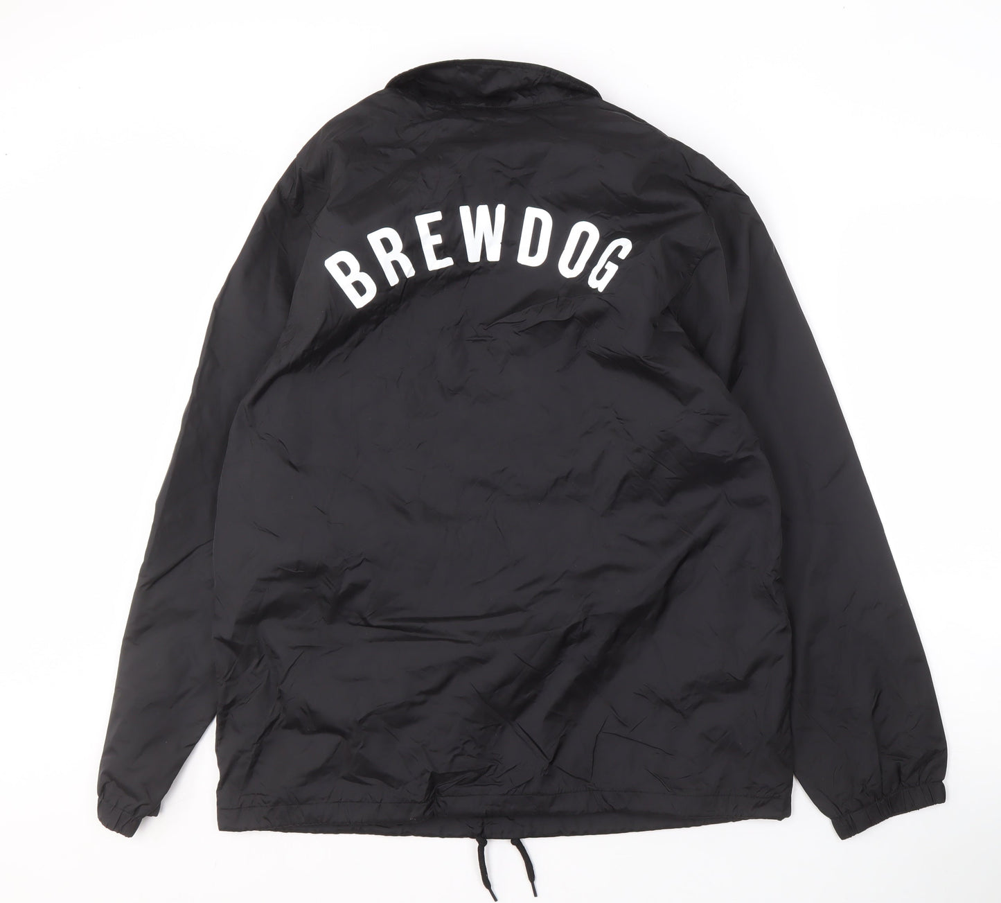 Mens UK Size S Brewdog Black Windbreaker Coat