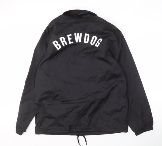 Mens UK Size S Brewdog Black Windbreaker Coat
