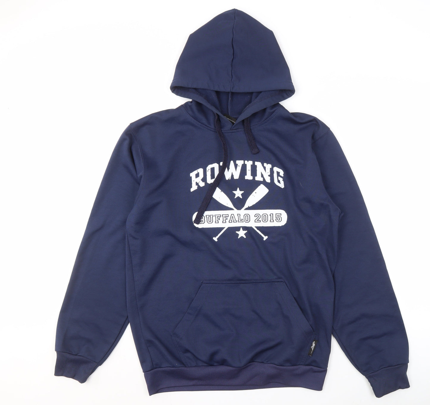BRT Men's Blue Pullover Hoodie M - Sports Graphic