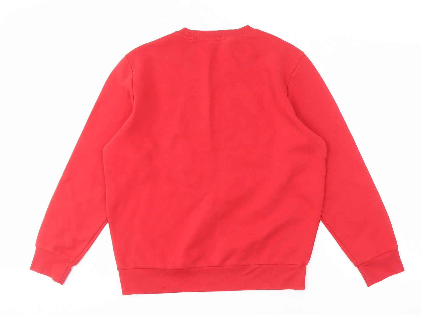 ANTA Men's Red Pullover Sweatshirt L Logo Accent