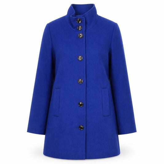 Womens UK Size 12 Lands' End Blue Overcoat