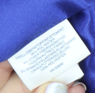 Womens UK Size 12 Lands' End Blue Overcoat