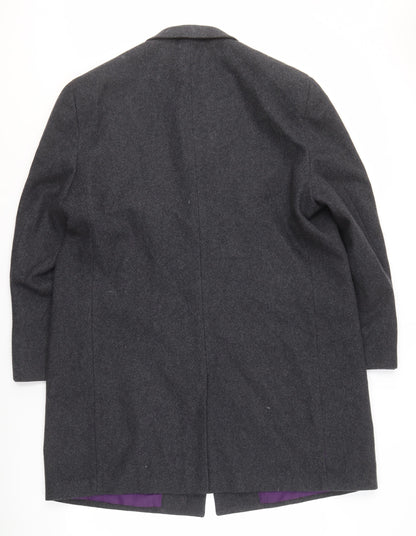 Mens UK Size XL Jeff Banks Grey Overcoat