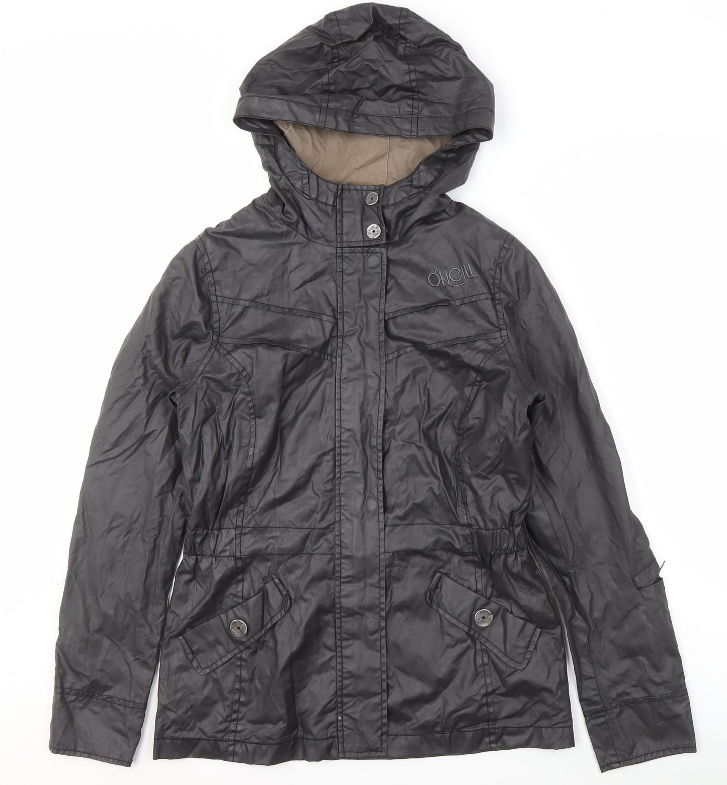 Mens UK Size M O'Neill Black Hooded Jacket