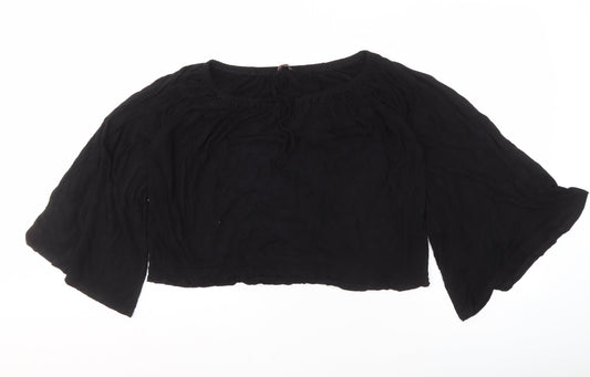 Womens UK Size 8 Phase Eight Black  Blouse